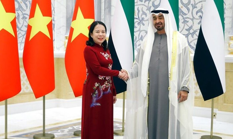 Phó Chủ tịch nước Võ Thị Ánh Xuân hội kiến Tổng thống Các Tiểu vương quốc Arab Thống nhất