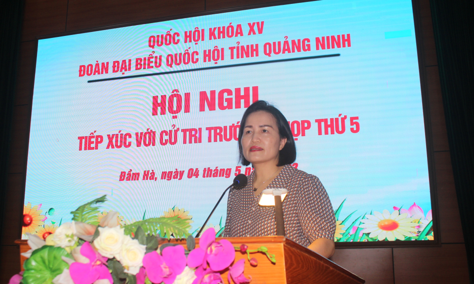 Đại biểu Quốc hội khoá XV tiếp xúc với cử tri huyện Đầm Hà trước Kỳ họp thứ 5