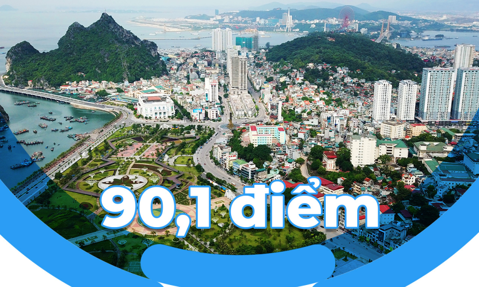 90,1 điểm - là Chỉ số cải cách hành chính PAR INDEX năm 2022 của Quảng Ninh