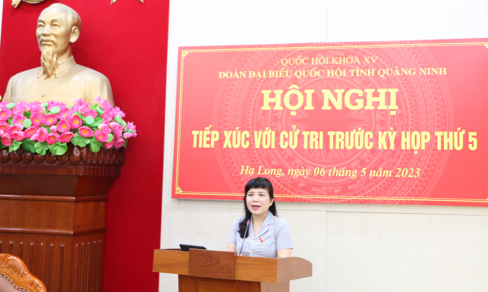 Đoàn ĐBQH tỉnh tiếp xúc cử tri tại TP Hạ Long và TP Móng Cái