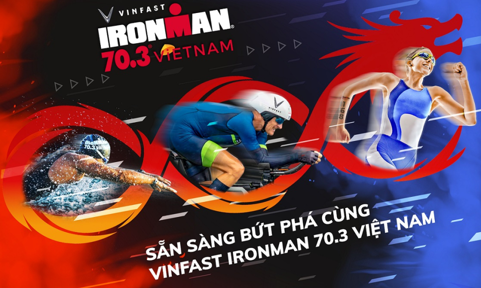 Vinfast là đối tác danh hiệu của Vinfast IRONMAN 70.3 Việt Nam 2023