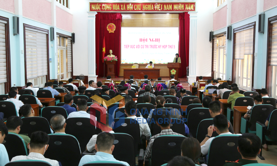 Đại biểu Quốc hội tiếp xúc cử tri huyện Ba Chẽ, tháng 5-2023