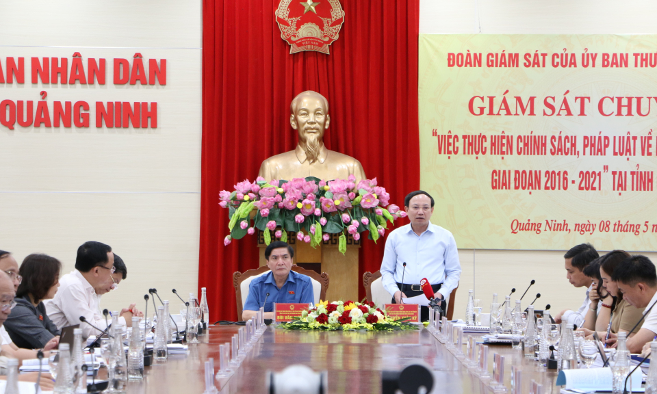 Đoàn công tác Ủy ban Thường vụ Quốc hội giám sát việc thực hiện chính sách, pháp luật về phát triển năng lượng