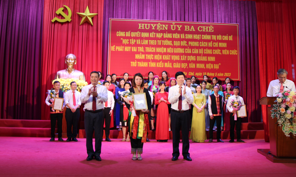 Đảng bộ huyện Ba Chẽ: Sinh hoạt chính trị học tập và làm theo Bác về trách nhiệm nêu gương của cán bộ, đảng viên