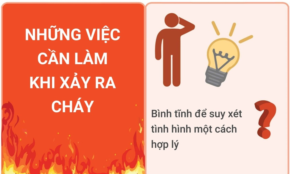 Những việc cần làm khi xảy ra hỏa hoạn