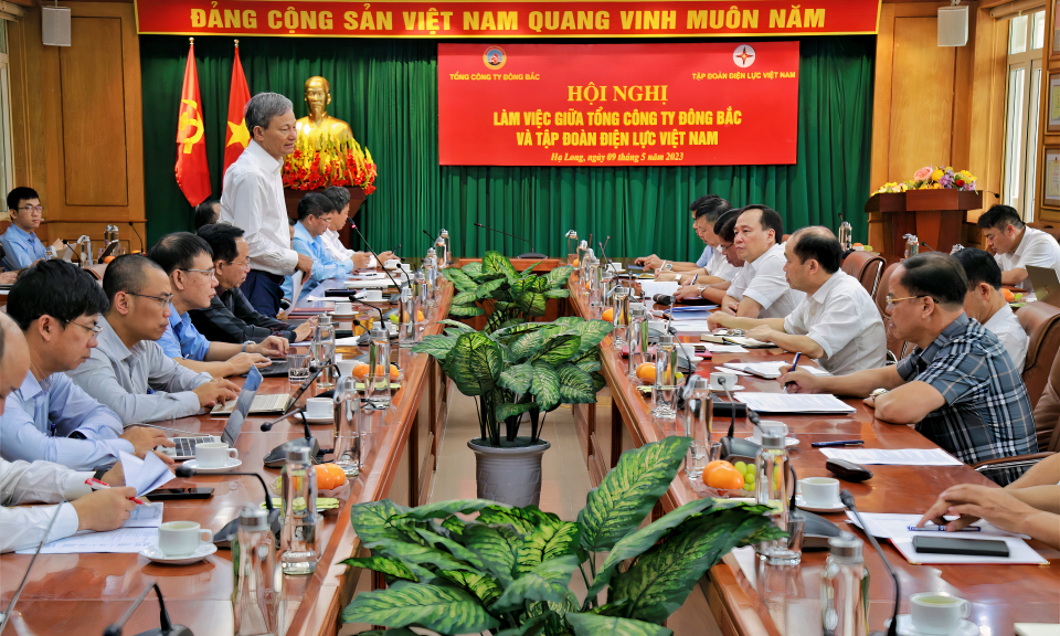 Tổng Công ty Đông Bắc làm việc với Tập đoàn Điện lực Việt Nam về đảm bảo cung cấp than cho sản xuất điện