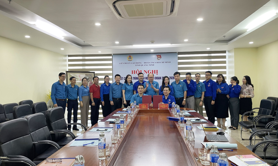 LĐLĐ tỉnh và Tỉnh Đoàn ký kết chương trình phối hợp giai đoạn 2023-2028