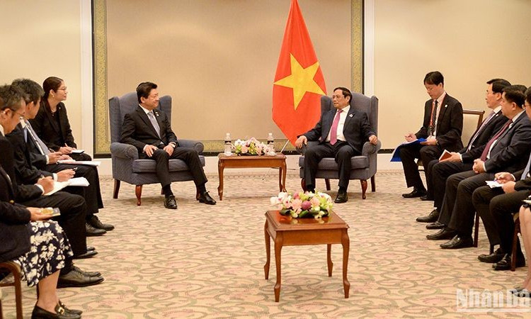 Thủ tướng Phạm Minh Chính tiếp lãnh đạo các tập đoàn, tổ chức của Nhật Bản