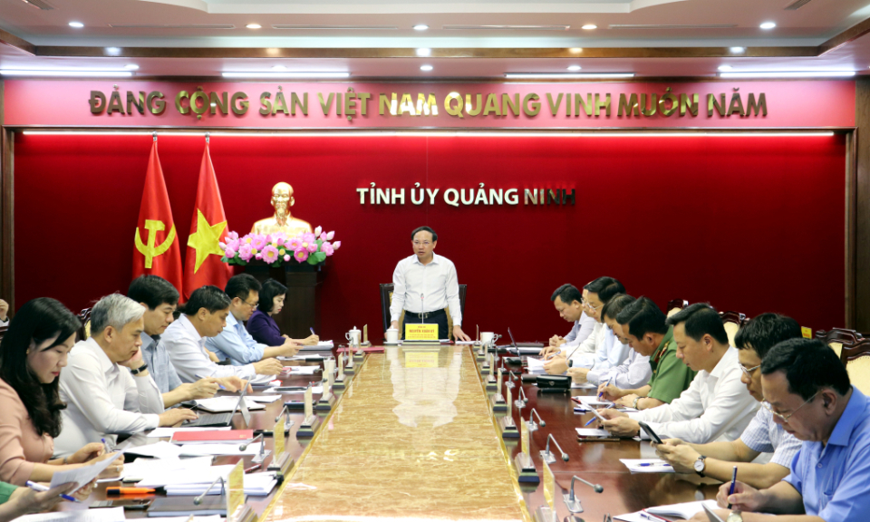 Ban Thường vụ Tỉnh ủy cho ý kiến về chủ trương nghiên cứu, biên soạn Bộ lịch sử tỉnh Quảng Ninh