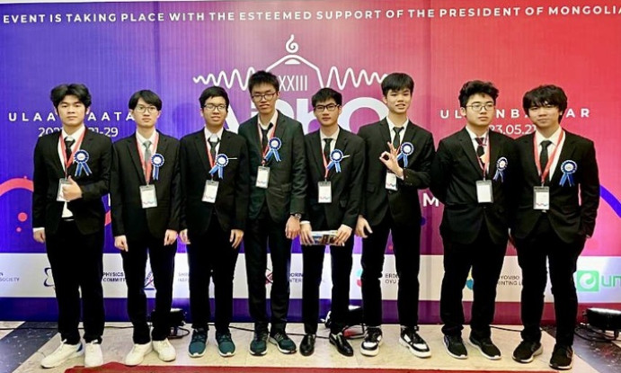 Đội tuyển Việt Nam thắng lớn ở Olympic vật lý Châu Á - Thái Bình Dương 2023
