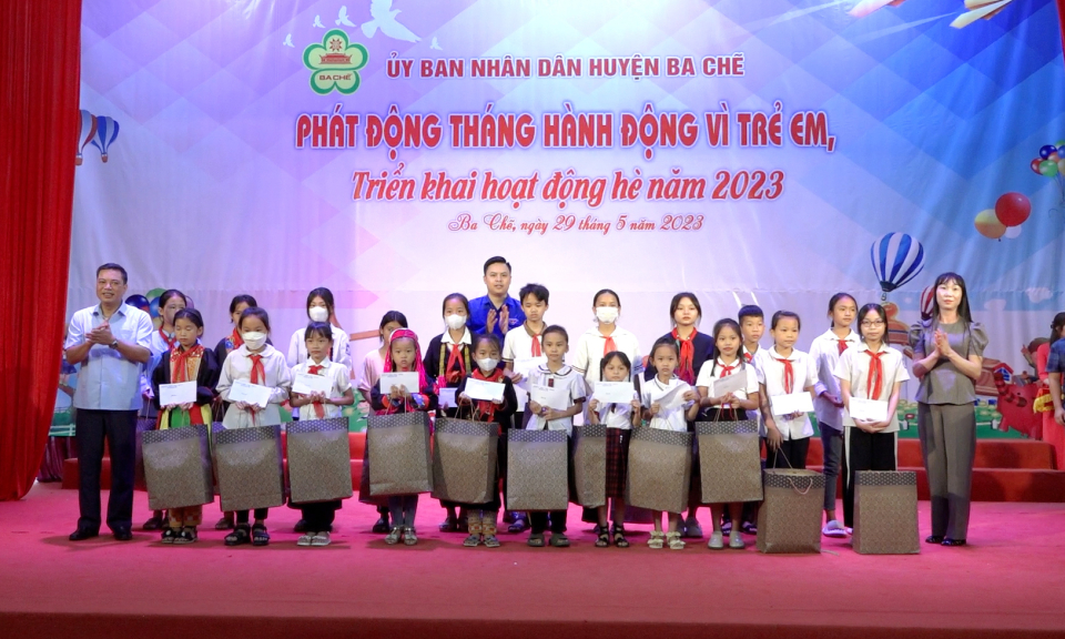 Ba Chẽ: Phát động Tháng hành động vì trẻ em và khai mạc hoạt động hè 2023