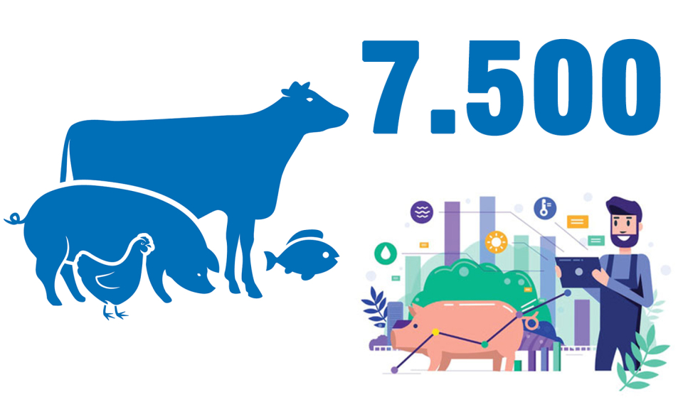 7.500 - là số hộ sản xuất kinh doanh mảng chăn nuôi của Quảng Ninh đã thực hiện tái cơ cấu