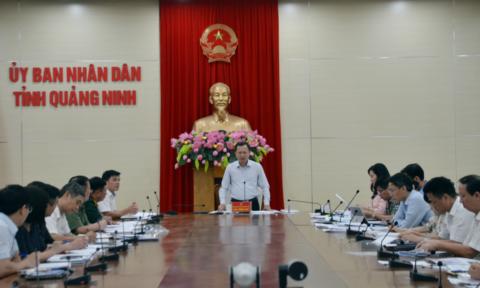 Nghe và cho ý kiến về Kế hoạch tổ chức Lễ kỷ niệm 60 năm Ngày thành lập tỉnh Quảng Ninh