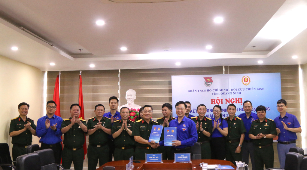 Hội Cựu chiến binh tỉnh và Tỉnh đoàn Ký kết chương trình phối hợp hoạt động giai đoạn 2023 - 2027