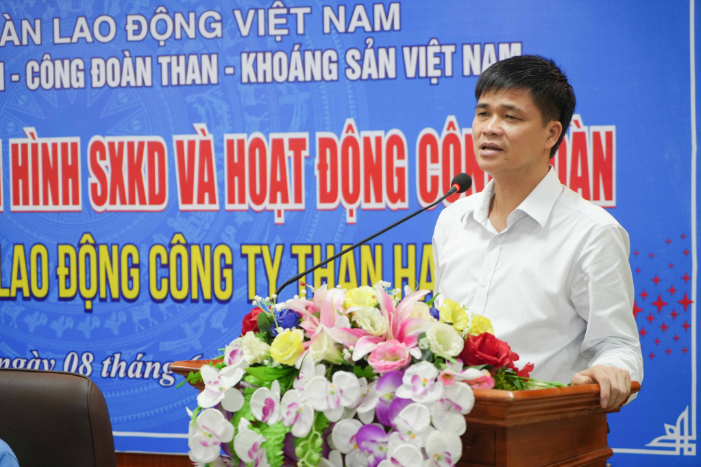 Đồng chí Ngọ Duy Hiểu - Phó Chủ tịch Tổng Liên đoàn Lao động Việt Nam đánh giá cao sáng kiến tổ chức chương trình làm việc và gặp gỡ, chia sẻ giữa Công đoàn EVN và TKV  