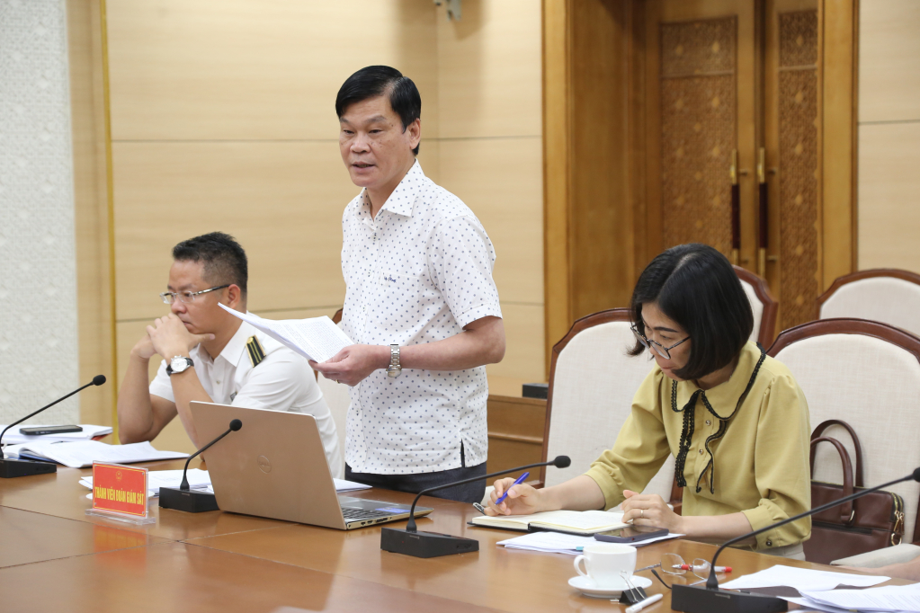 Lãnh đạo Ban Dân tộc tỉnh phát biểu tại cuộc giám sát.