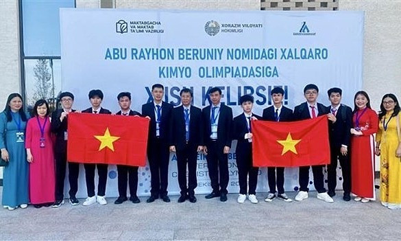 Vietnam ranks first at Abu Reikhan Beruniy International Chemistry Olympiad
