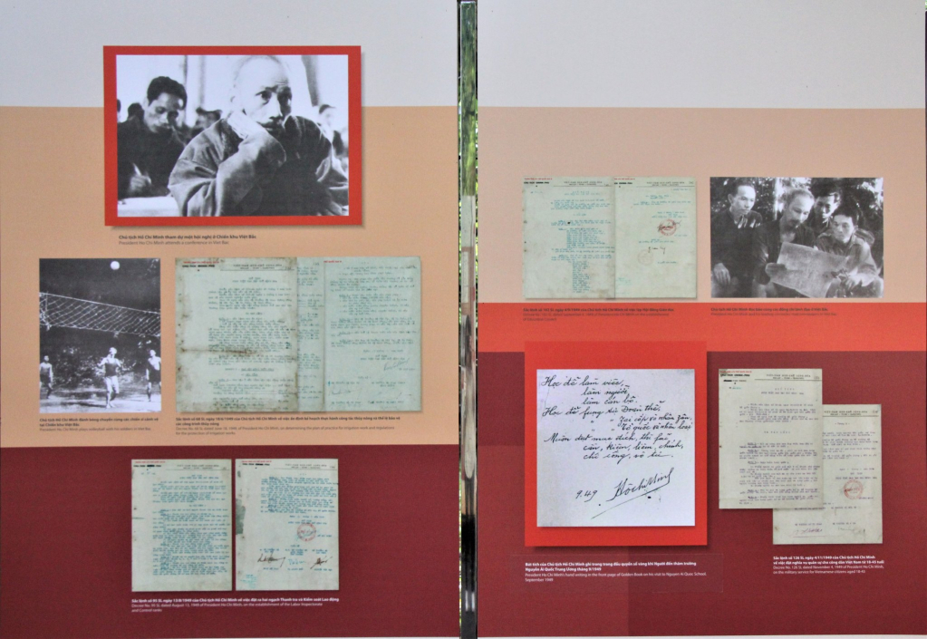 Nhiều bức ảnh, bút tích và tư liệu về Chủ tịch Hồ Chí Minh sẽ được giới thiệu đến người dân và du khách trong triển lãm.