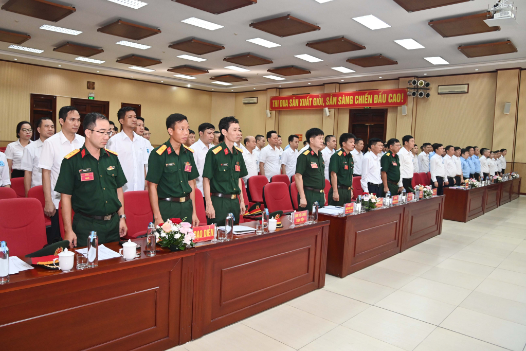 Quang cảnh khai mạc diễn tập Cụm 3 tại Công ty Than Khe Chàm- TKV.
