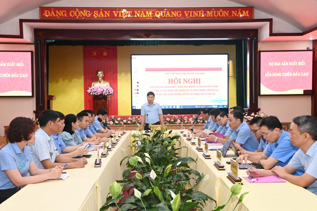Đại tá Tạ Văn Biên, Phó Chỉ huy trưởng Bộ CHQS tỉnh Quảng Ninh, dự phát biểu chỉ đạo khai mạc diễn tập chiến đấu bảo vệ công ty tại Cụm 3 (Công ty than Khe Chàm- TKV, Công ty Tuyển Than Cửa ông- TKV, Công ty Cổ phần Than Mông Dương-Vinancomin).