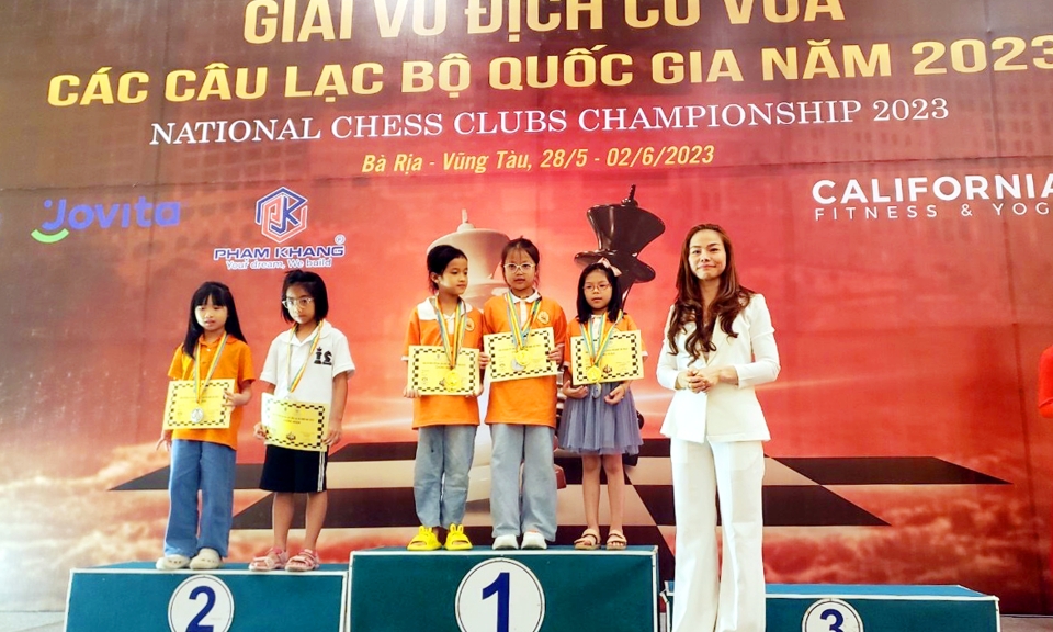 Kỳ thủ Quảng Ninh giành 9 HCV ở Giải Vô địch Cờ vua các CLB quốc gia 2023