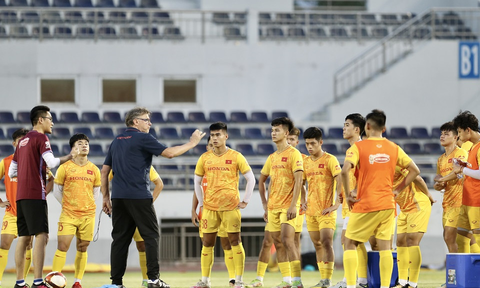 U23 Việt Nam đấu luyện cùng CLB Công An Hà Nội và CLB Hải Phòng 