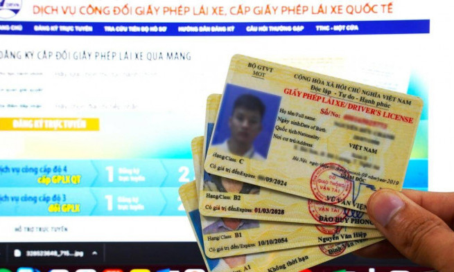 Trung bình mỗi ngày chỉ có hơn 100 GPLX cấp đổi trực tuyến