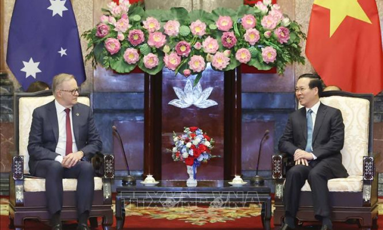Chủ tịch nước Võ Văn Thưởng tiếp Thủ tướng Australia Anthony Albanese
