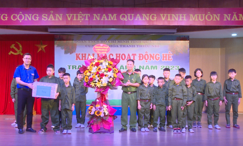 Khai mạc trại hè kỹ năng “Mùa hè xanh áo lính” năm 2023