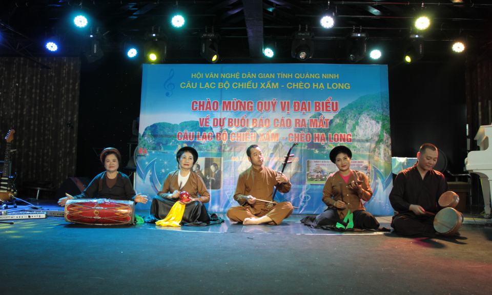 Hội Văn nghệ Dân gian Quảng Ninh ra mắt Câu lạc bộ chiếu xẩm - chèo Hạ Long