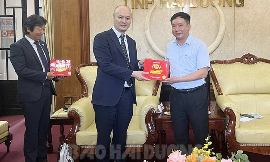 Tạo điều kiện thuận lợi để Tập đoàn Aeon tiêu thụ, xuất khẩu nông sản chủ lực của Hải Dương