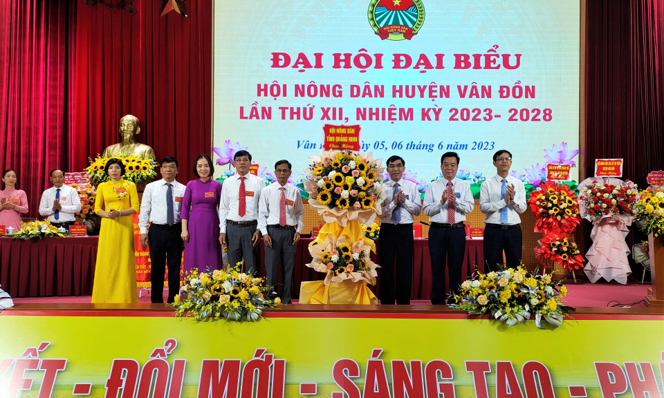 Đại hội đại biểu Hội Nông dân huyện Vân Đồn lần thứ XII, nhiệm kỳ 2023-2028