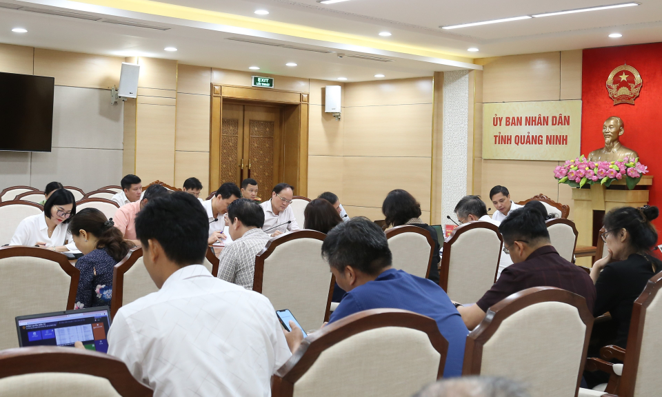 Nghe báo cáo tình hình triển khai chuyển đổi số trên địa bàn tỉnh