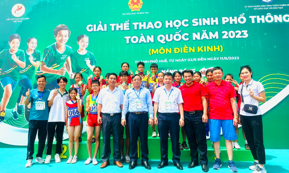 Quảng Ninh giành 6 giải Nhất Điền kinh Giải thể thao Học sinh toàn quốc 2023