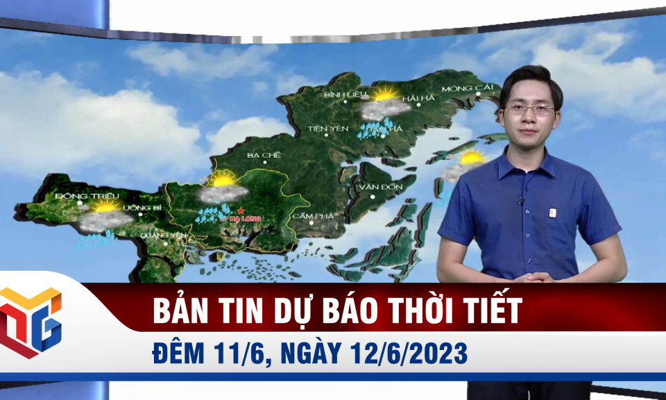 Bản tin dự báo thời tiết đêm 11, ngày 12/6/2023