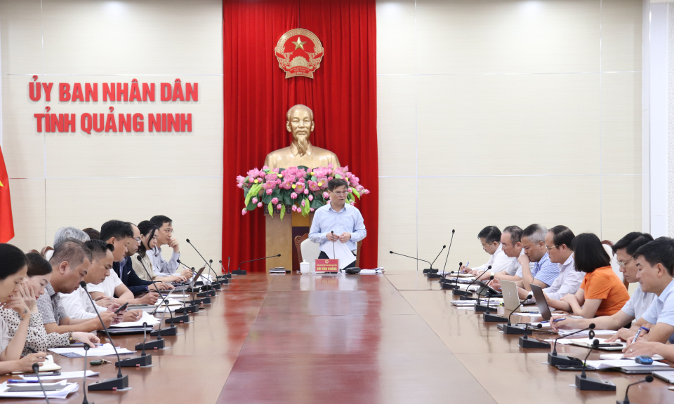 UBND tỉnh họp đánh giá công tác Xúc tiến đầu tư