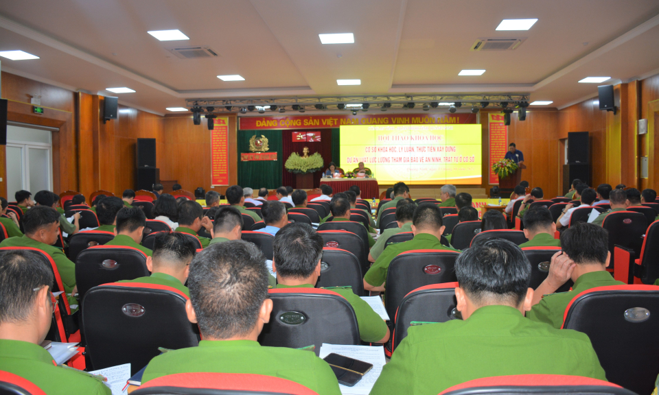 Hội thảo khoa học về xây dựng dự án Luật lực lượng tham gia bảo vệ ANTT ở cơ sở