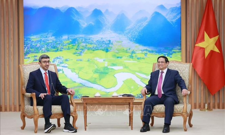 Thủ tướng Phạm Minh Chính tiếp Bộ trưởng Ngoại giao UAE