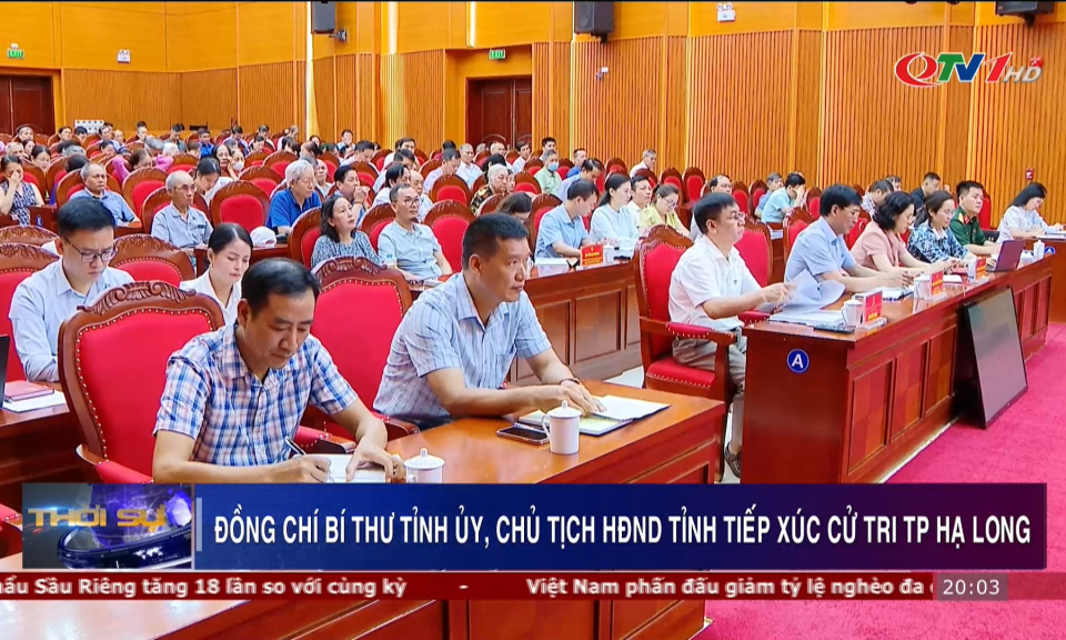 Đồng chí Bí thư Tỉnh ủy, Chủ tịch HĐND tỉnh tiếp xúc cử tri TP Hạ Long