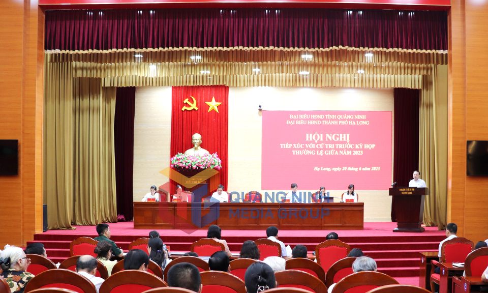 Bí thư Tỉnh ủy Nguyễn Xuân Ký tiếp xúc cử tri TP Hạ Long, tháng 6-2023