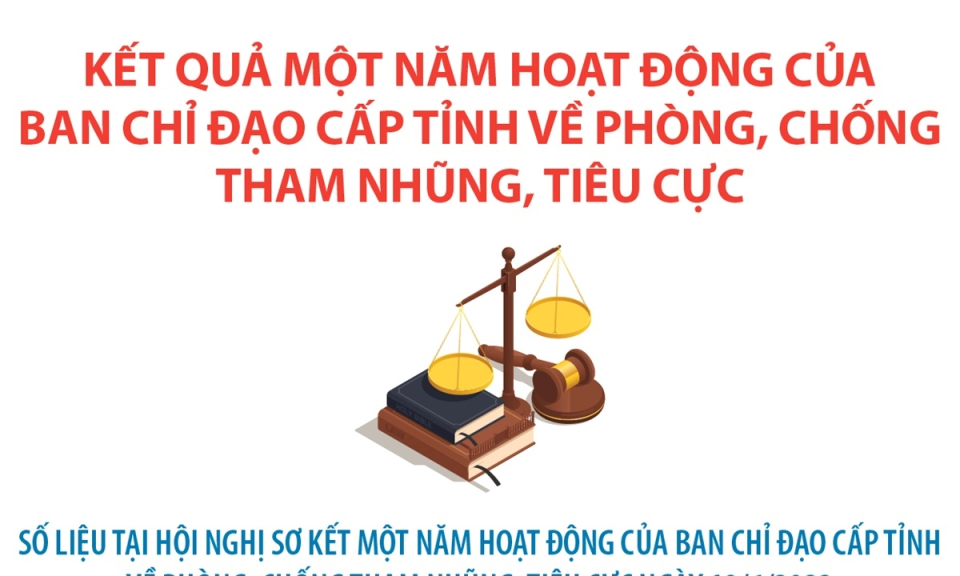 Kết quả 1 năm hoạt động của BCĐ cấp tỉnh về phòng, chống tham nhũng