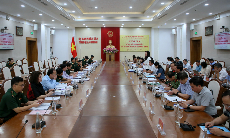 Đoàn kiểm tra Ban Chỉ đạo Trung ương phong trào “Toàn dân đoàn kết xây dựng đời sống văn hóa” làm việc với tỉnh Quảng Ninh