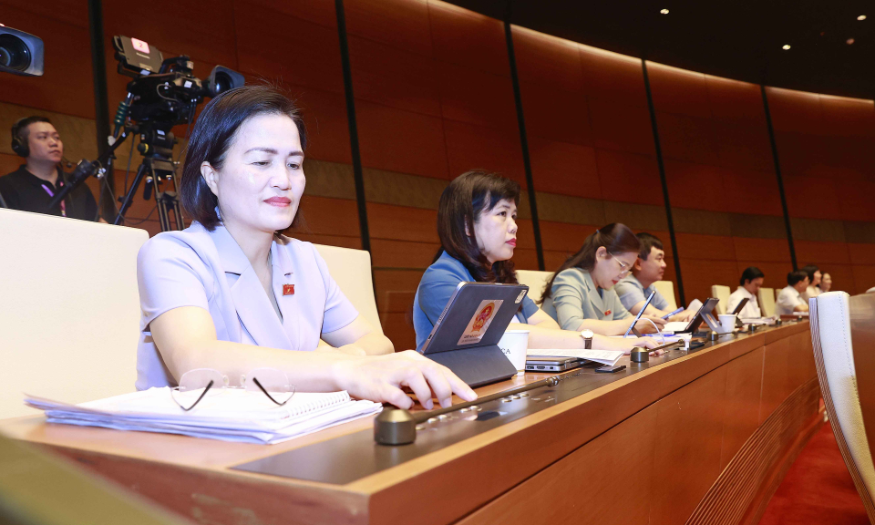 Quốc hội biểu quyết thông qua một số luật và nghị quyết quan trọng