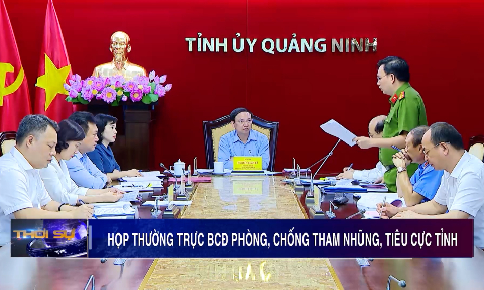 Họp Thường trực BCĐ phòng, chống tham nhũng, tiêu cực tỉnh