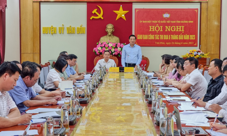 Hội nghị giao ban công tác Mặt trận 6 tháng năm 2023