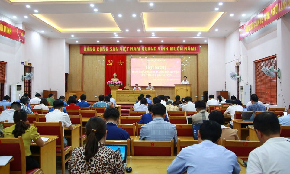 Hội nghị Ban Chấp hành Đảng bộ huyện Tiên Yên lần thứ 25