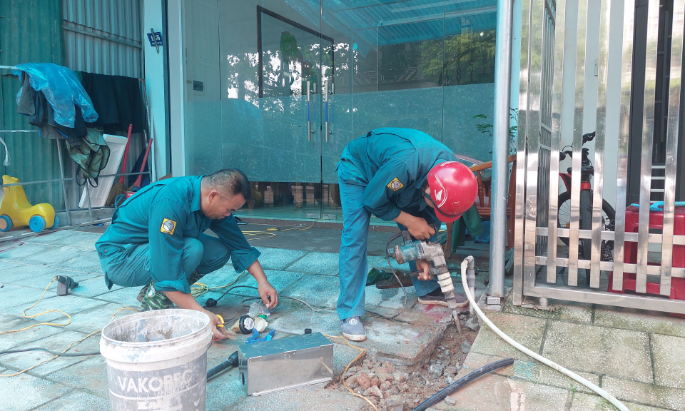 Tăng độ phủ mạng lưới cấp nước sạch trên địa bàn TP Móng Cái