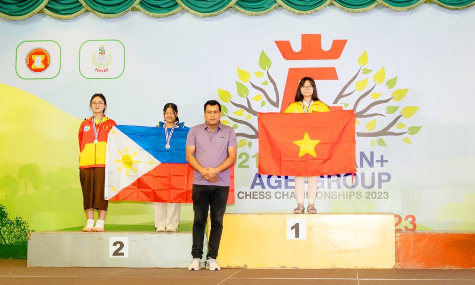 VĐV Quảng Ninh giành 4 HCV tại Giải vô địch cờ vua các nhóm tuổi Đông Nam Á mở rộng 