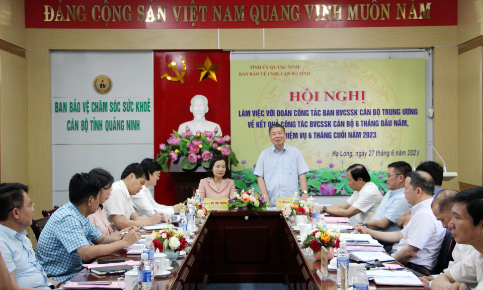 Ban Bảo vệ chăm sóc sức khỏe cán bộ Trung ương làm việc tại Quảng Ninh
