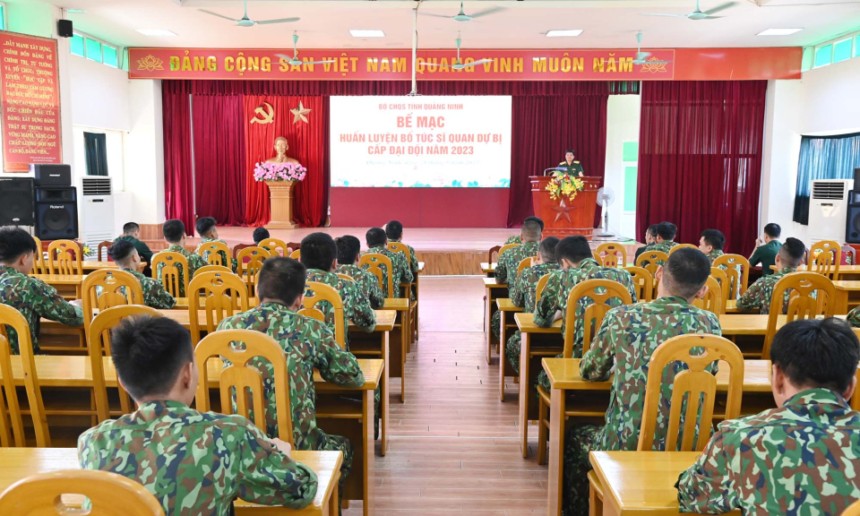 Bộ CHQS tỉnh: Hoàn thành huấn luyện bổ túc sĩ quan dự bị cấp đại đội năm 2023